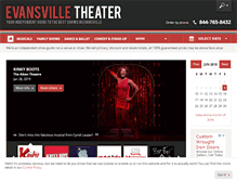 Tablet Screenshot of evansvilletheater.com